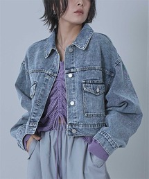 miette（ミエット）の「ショートオーバーデニムジャケット（デニムジャケット）」