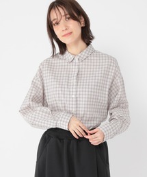 studio CLIP | シングルガーゼタックフレアシャツ(シャツ/ブラウス)