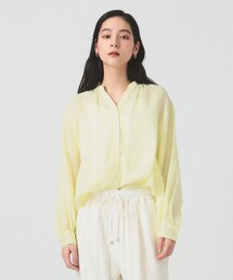 Ray BEAMS | リネン キーネック シャツ(シャツ/ブラウス)