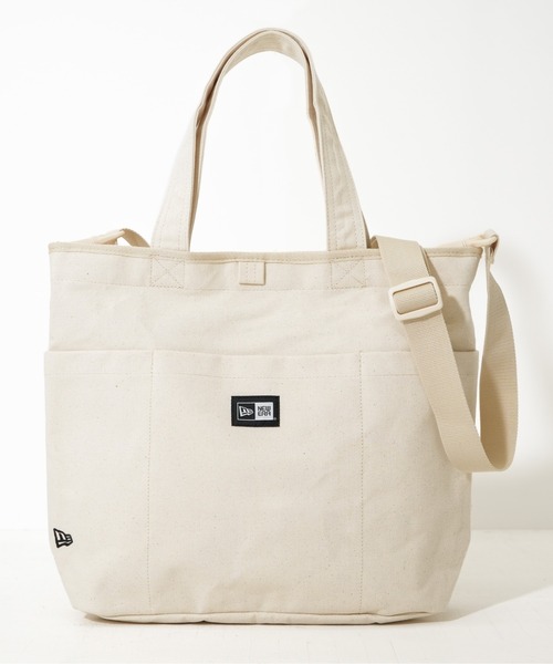 NEW ERA(ニューエラ)の「【NEW ERA/ニューエラ】UTILITY CANVAS TOTE(トートバッグ・メンズ・ブラック/アイボリー・FREE)」の12枚目の写真