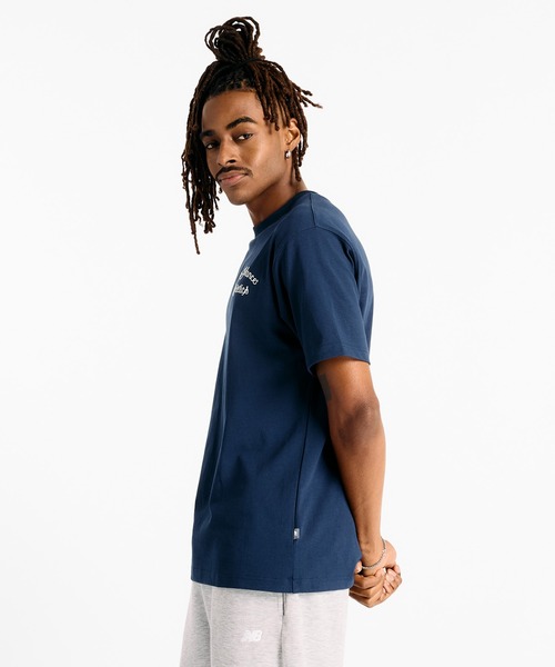 NEW BALANCE(ニューバランス)の「Athletics リーグショートスリーブTシャツ(Tシャツ/カットソー・メンズ・ネイビー/オフホワイト/グレイッシュベージュ・XX-LARGE/X-LARGE/MEDIUM/SMALL/LARGE)」の14枚目の写真
