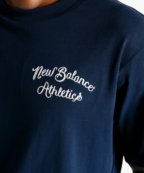 NEW BALANCE(ニューバランス)の「Athletics リーグショートスリーブTシャツ(Tシャツ/カットソー・メンズ・ネイビー/オフホワイト/グレイッシュベージュ・XX-LARGE/X-LARGE/MEDIUM/SMALL/LARGE)」の18枚目の写真