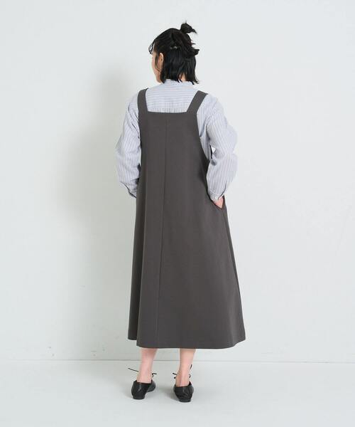 conges payes ADIEU TRISTESSE(コンジェ ペイエ アデュートリステス)の「シンプルポンチジャンスカ(ジャンパースカート・レディース・ベージュ/チャコールグレー・FREE)」の14枚目の写真
