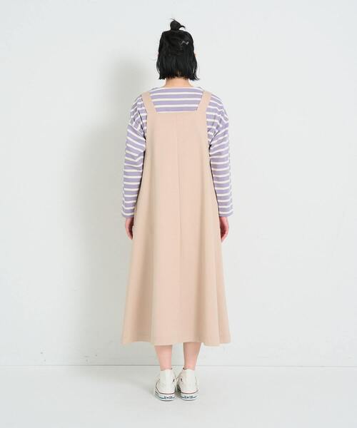 conges payes ADIEU TRISTESSE(コンジェ ペイエ アデュートリステス)の「シンプルポンチジャンスカ(ジャンパースカート・レディース・ベージュ/チャコールグレー・FREE)」の20枚目の写真