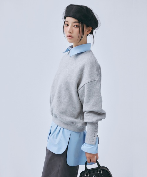 セール】バックロゴ刺繍プルオーバー（Tシャツ/カットソー