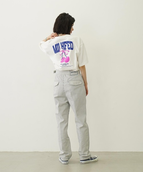 MILKFED.（ミルクフェド）の「HICKORY STRAIGHT PANTS（その他パンツ・レディース・レッド/ブラック/ライトブルー・S/M）」の9枚目の写真