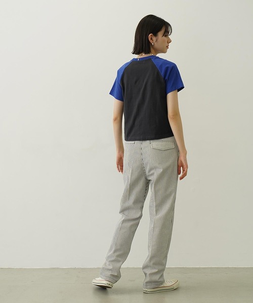 MILKFED.（ミルクフェド）の「HICKORY STRAIGHT PANTS（その他パンツ・レディース・レッド/ブラック/ライトブルー・S/M）」の17枚目の写真