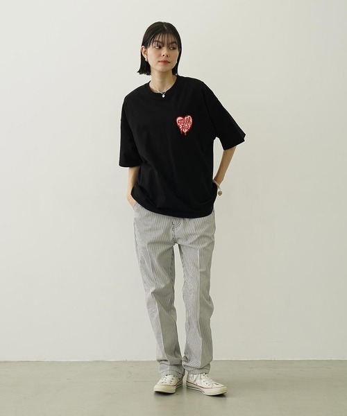 MILKFED.（ミルクフェド）の「HICKORY STRAIGHT PANTS（その他パンツ・レディース・レッド/ブラック/ライトブルー・S/M）」の18枚目の写真