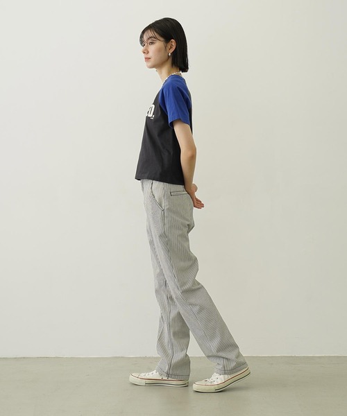 MILKFED.（ミルクフェド）の「HICKORY STRAIGHT PANTS（その他パンツ・レディース・レッド/ブラック/ライトブルー・S/M）」の20枚目の写真