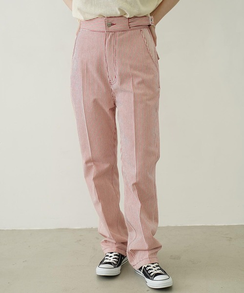 MILKFED.（ミルクフェド）の「HICKORY STRAIGHT PANTS（その他パンツ・レディース・レッド/ブラック/ライトブルー・S/M）」の21枚目の写真