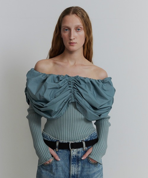 トップス SORIN Soft Sweat Voluminous Gathered Top SORIN Soft Sweat Voluminous Gathered Top