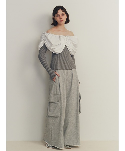 SORIN（ソリン ）の「Stretchy Viscose Dramatic Neck Top（ニット