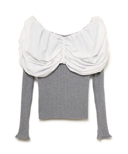 SORIN（ソリン ）の「Stretchy Viscose Dramatic Neck Top（ニット
