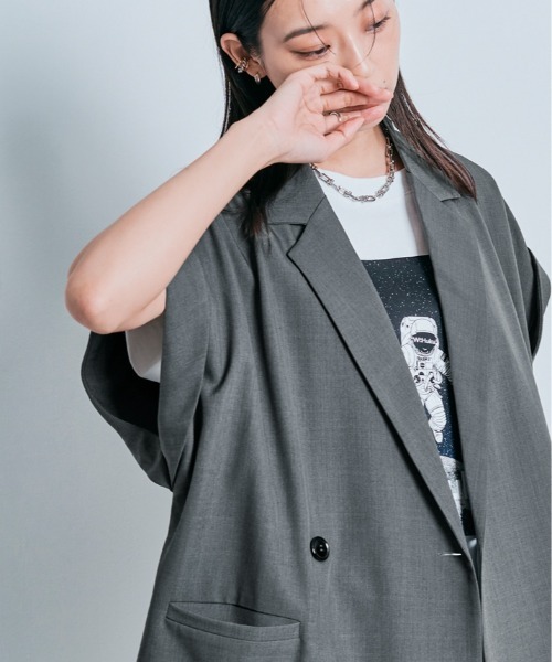 DORMEUIL ダークグレー テーラードジャケット ピークドラペル】テーラードジャケット – Sirin Online Store