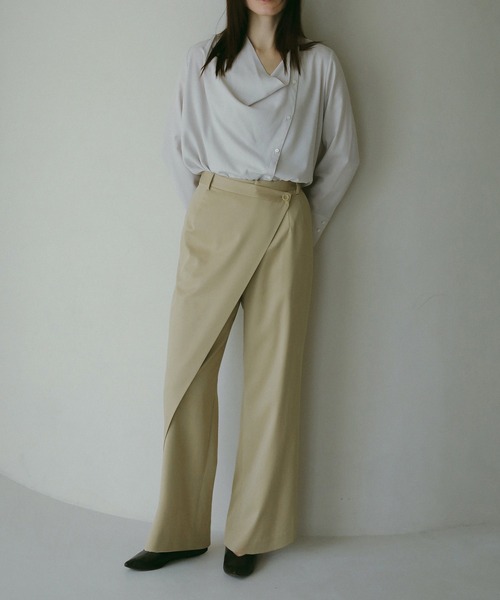 MANOF（マノフ）の「WRAP PANTS（その他パンツ・レディース・ブラック/ベージュ・S/M）」の5枚目の写真