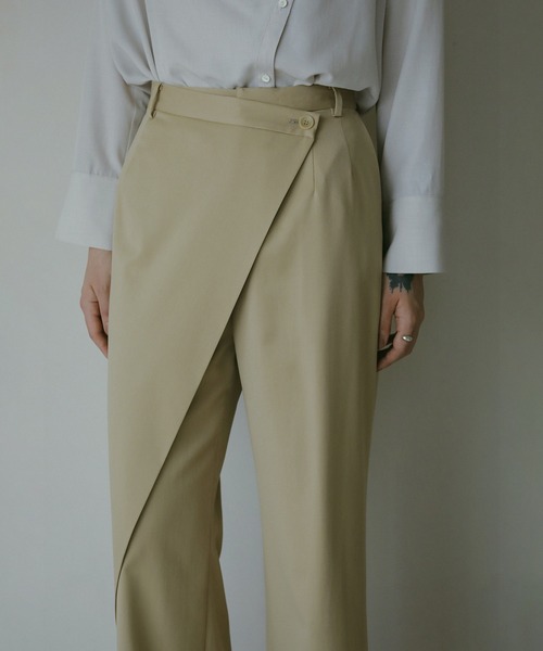 MANOF（マノフ）の「WRAP PANTS（その他パンツ・レディース・ブラック/ベージュ・S/M）」の4枚目の写真