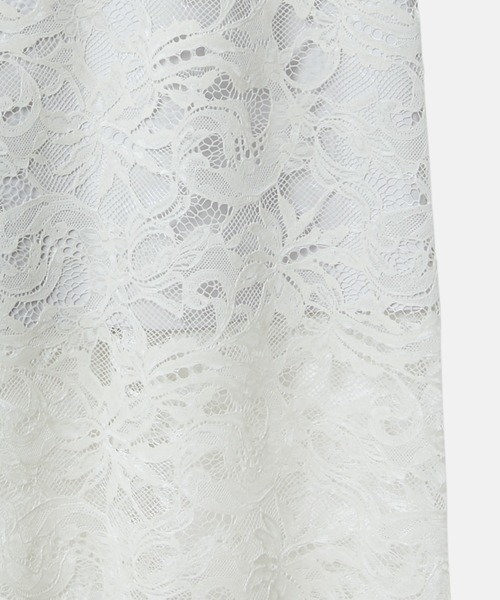 LE CIEL BLEU（ルシェルブルー）の「フロッキーレーススカート / Flocky Lace Skirt（スカート・レディース・ホワイト/ブラック・38/36/34）」の7枚目の写真
