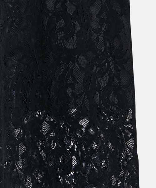 LE CIEL BLEU（ルシェルブルー）の「フロッキーレーススカート / Flocky Lace Skirt（スカート・レディース・ホワイト/ブラック・38/36/34）」の4枚目の写真