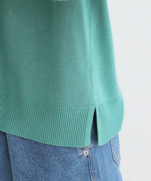 DRESKIP（ドレスキップ）の「【洗える/UV】明日も着たくなる ニットカーディガン（カーディガン/ボレロ・レディース・ライトグレー/グリーン系/イエロー/ブラック/グレー・01/02/03）」の7枚目の写真