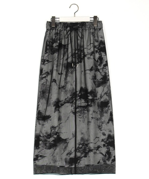 NICOLE white(ニコルホワイト)の「シアーレイヤードスカート(スカート・レディース・ベージュ/ブラック・FREE)」の12枚目の写真