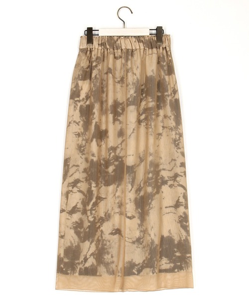 NICOLE white(ニコルホワイト)の「シアーレイヤードスカート(スカート・レディース・ベージュ/ブラック・FREE)」の13枚目の写真