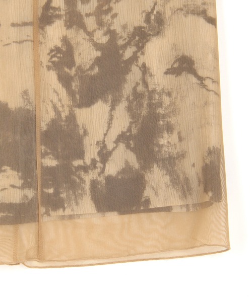 NICOLE white(ニコルホワイト)の「シアーレイヤードスカート(スカート・レディース・ベージュ/ブラック・FREE)」の15枚目の写真