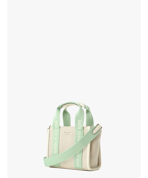 kate spade new york(ケイトスペード ニューヨーク)の「キップ キャンバス ミニ トート(トートバッグ・レディース・グリーン・ONESIZE)」の6枚目の写真