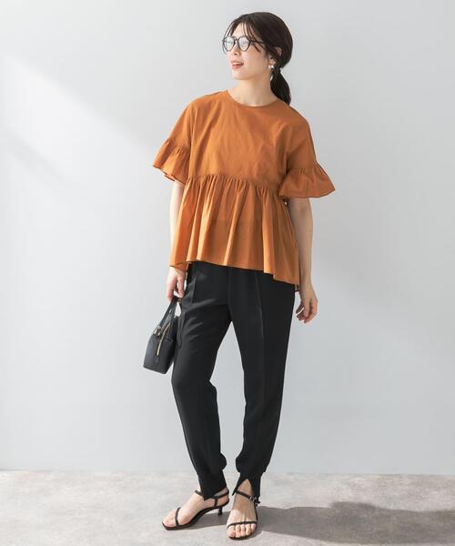 F by ROSSO(エフバイロッソ)の「F by ROSSO コットンボイル切替ギャザーブラウス(シャツ/ブラウス・レディース・ブラック/ライトブラウン/ラベンダー/ミント・FREE)」の11枚目の写真