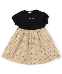 Seraph | 【ジュニア対応】フリル袖のドッキングワンピース(ワンピース)