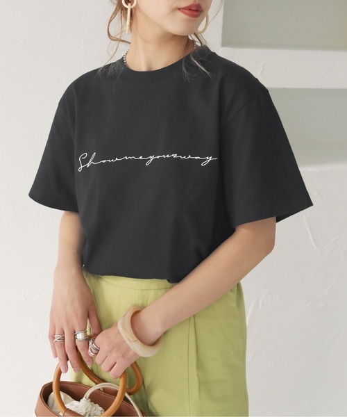 cheriella（シェリエラ）の「【cheriella】カリグラフィーロゴTシャツ CALLIGRAPHY LOGO T-SHIRT（Tシャツ/カットソー・レディース・ホワイト/ブラック/ブラック系その他/ホワイト系その他・L/M/S）」の16枚目の写真