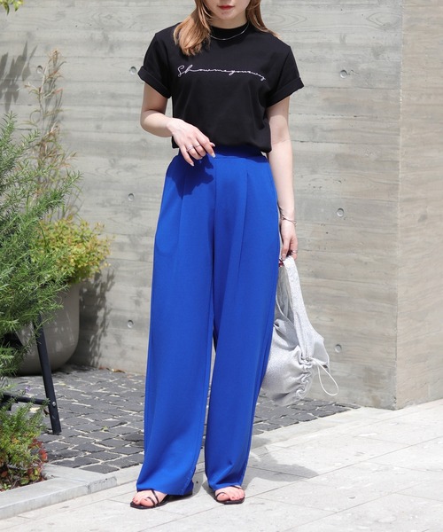 cheriella（シェリエラ）の「【cheriella】カリグラフィーロゴTシャツ CALLIGRAPHY LOGO T-SHIRT（Tシャツ/カットソー・レディース・ホワイト/ブラック/ブラック系その他/ホワイト系その他・L/M/S）」の20枚目の写真