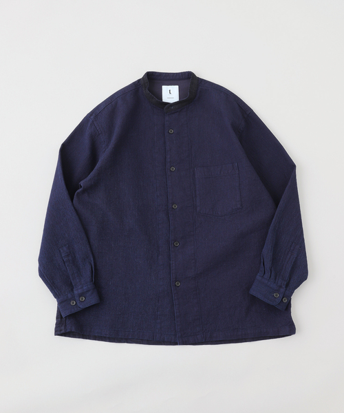 EDIFICE(エディフィス)の「tatamass(タタマス) Waffle Dobby BC SH(シャツ/ブラウス・メンズ・ブルー/ネイビー・LARGE/MEDIUM)」の1枚目の写真