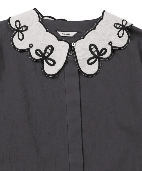 haupia（ハウピア）の「糸の記憶【ワンピース】（ワンピース・レディース・アイボリー/チャコールグレー/チェック/ストライプ・MEDIUM）」の18枚目の写真