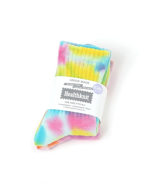 Healthknit（ヘルスニット）の「【Healthknit(ヘルスニット)】タイダイ2Pソックス(KIDS)（ソックス/靴下・キッズ・その他1・MEDIUM/LARGE）」の7枚目の写真