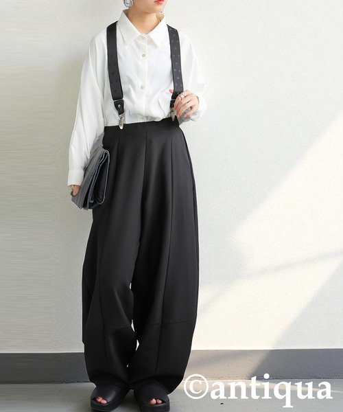 antiqua（アンティカ）の「幾何学柄サスペンダー（サスペンダー・レディース・ブラック・FREE）」の3枚目の写真