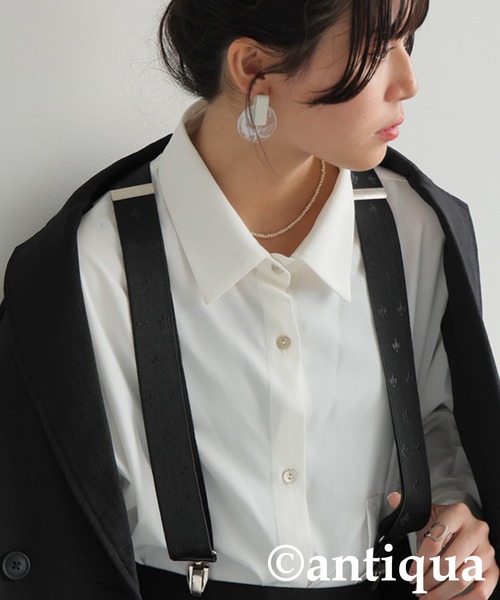 antiqua（アンティカ）の「幾何学柄サスペンダー（サスペンダー・レディース・ブラック・FREE）」の4枚目の写真