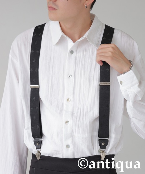 antiqua（アンティカ）の「幾何学柄サスペンダー（サスペンダー・レディース・ブラック・FREE）」の7枚目の写真