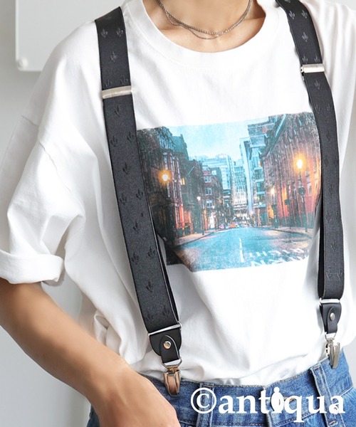 antiqua（アンティカ）の「幾何学柄サスペンダー（サスペンダー・レディース・ブラック・FREE）」の9枚目の写真