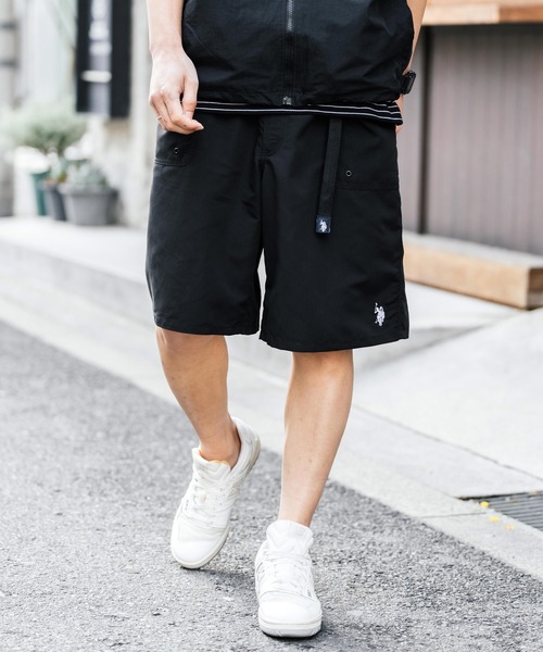 U.S. POLO ASSN.（ユーエスポロアッスン）の「U.S. POLO ASSN.  ユーエスポロアッスン 接触冷感 別注コラボ 水陸両用ワンポイントロゴ刺繍クライミングショートパンツ（その他パンツ・メンズ・ブラック/カーキ/ブルー/チャコールグレー/マスタード/パープル/ベージュ・M/L/XL）」の8枚目の写真