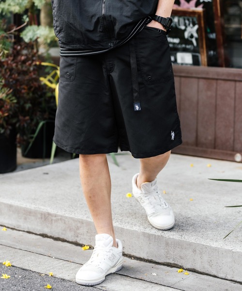 U.S. POLO ASSN.（ユーエスポロアッスン）の「U.S. POLO ASSN.  ユーエスポロアッスン 接触冷感 別注コラボ 水陸両用ワンポイントロゴ刺繍クライミングショートパンツ（その他パンツ・メンズ・ブラック/カーキ/ブルー/チャコールグレー/マスタード/パープル/ベージュ・M/L/XL）」の13枚目の写真