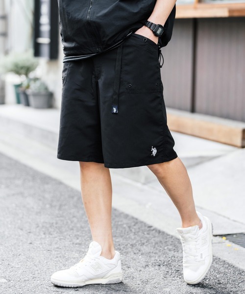 U.S. POLO ASSN.（ユーエスポロアッスン）の「U.S. POLO ASSN.  ユーエスポロアッスン 接触冷感 別注コラボ 水陸両用ワンポイントロゴ刺繍クライミングショートパンツ（その他パンツ・メンズ・ブラック/カーキ/ブルー/チャコールグレー/マスタード/パープル/ベージュ・M/L/XL）」の14枚目の写真