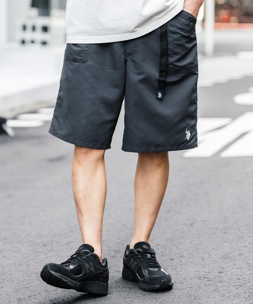 U.S. POLO ASSN.（ユーエスポロアッスン）の「U.S. POLO ASSN.  ユーエスポロアッスン 接触冷感 別注コラボ 水陸両用ワンポイントロゴ刺繍クライミングショートパンツ（その他パンツ・メンズ・ブラック/カーキ/ブルー/チャコールグレー/マスタード/パープル/ベージュ・M/L/XL）」の16枚目の写真
