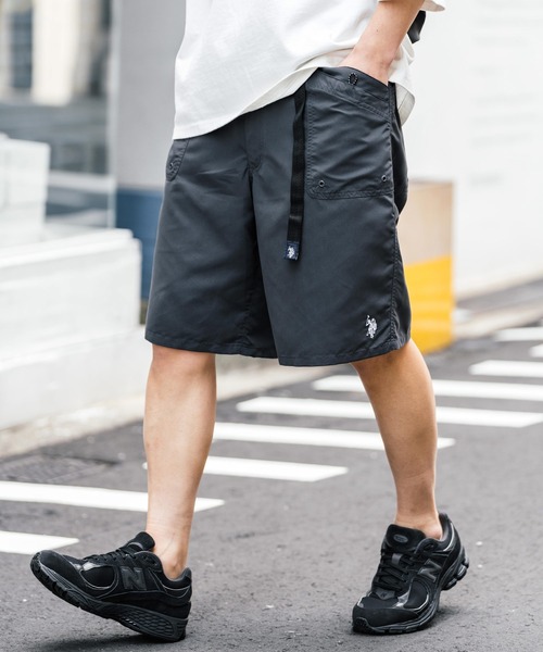 U.S. POLO ASSN.（ユーエスポロアッスン）の「U.S. POLO ASSN.  ユーエスポロアッスン 接触冷感 別注コラボ 水陸両用ワンポイントロゴ刺繍クライミングショートパンツ（その他パンツ・メンズ・ブラック/カーキ/ブルー/チャコールグレー/マスタード/パープル/ベージュ・M/L/XL）」の17枚目の写真