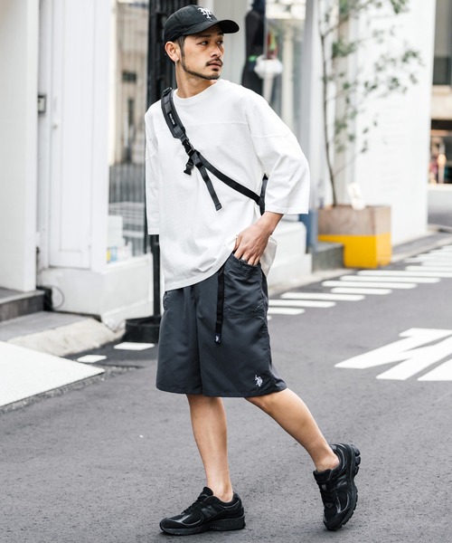 U.S. POLO ASSN.（ユーエスポロアッスン）の「U.S. POLO ASSN.  ユーエスポロアッスン 接触冷感 別注コラボ 水陸両用ワンポイントロゴ刺繍クライミングショートパンツ（その他パンツ・メンズ・ブラック/カーキ/ブルー/チャコールグレー/マスタード/パープル/ベージュ・M/L/XL）」の20枚目の写真