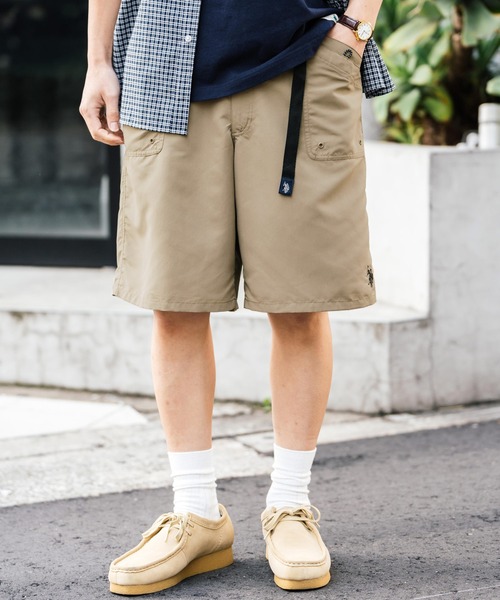 U.S. POLO ASSN.（ユーエスポロアッスン）の「U.S. POLO ASSN.  ユーエスポロアッスン 接触冷感 別注コラボ 水陸両用ワンポイントロゴ刺繍クライミングショートパンツ（その他パンツ・メンズ・ブラック/カーキ/ブルー/チャコールグレー/マスタード/パープル/ベージュ・M/L/XL）」の21枚目の写真