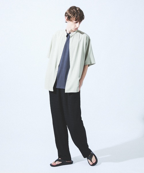 ABAHOUSE(アバハウス)の「シャーリングケーブル リラックスパンツ/イージーパンツ(その他パンツ・メンズ・ブラック/モスグリーン・46/48)」の12枚目の写真