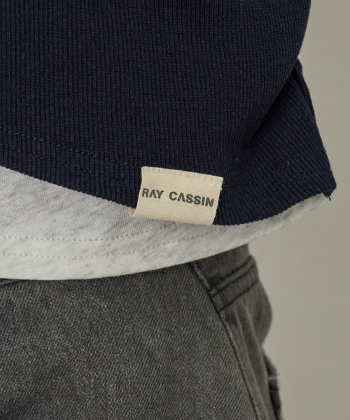 RAY CASSIN（レイカズン）の「レース付レイヤードカーディガン（Tシャツ/カットソー・レディース・ブルー系その他2/ホワイト系その他2/ホワイト系その他/ネイビー・FREE）」の10枚目の写真