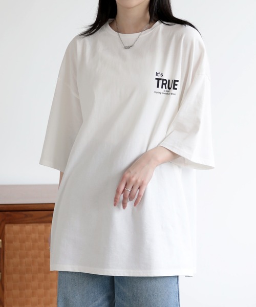 SUNFLOWER EIGHT(サンフラワーエイト)の「プリントTシャツ(Tシャツ/カットソー・レディース・ブラック系その他2/ブラック系その他/ホワイト系その他/ホワイト系その他2・M)」の2枚目の写真