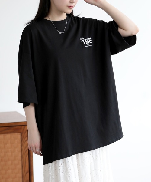 SUNFLOWER EIGHT(サンフラワーエイト)の「プリントTシャツ(Tシャツ/カットソー・レディース・ブラック系その他2/ブラック系その他/ホワイト系その他/ホワイト系その他2・M)」の7枚目の写真