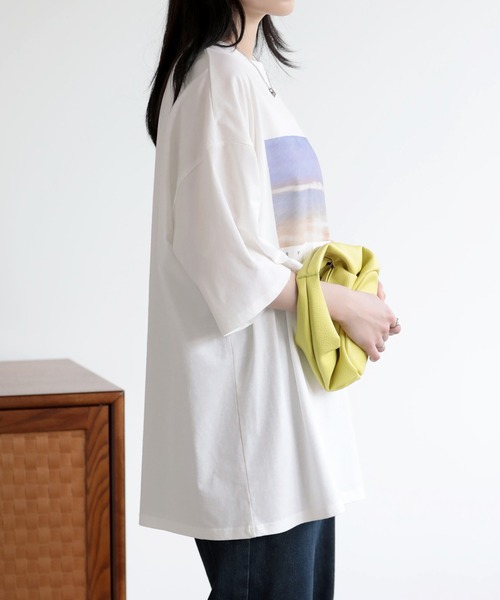 SUNFLOWER EIGHT(サンフラワーエイト)の「プリントTシャツ(Tシャツ/カットソー・レディース・ブラック系その他2/ブラック系その他/ホワイト系その他/ホワイト系その他2・M)」の17枚目の写真